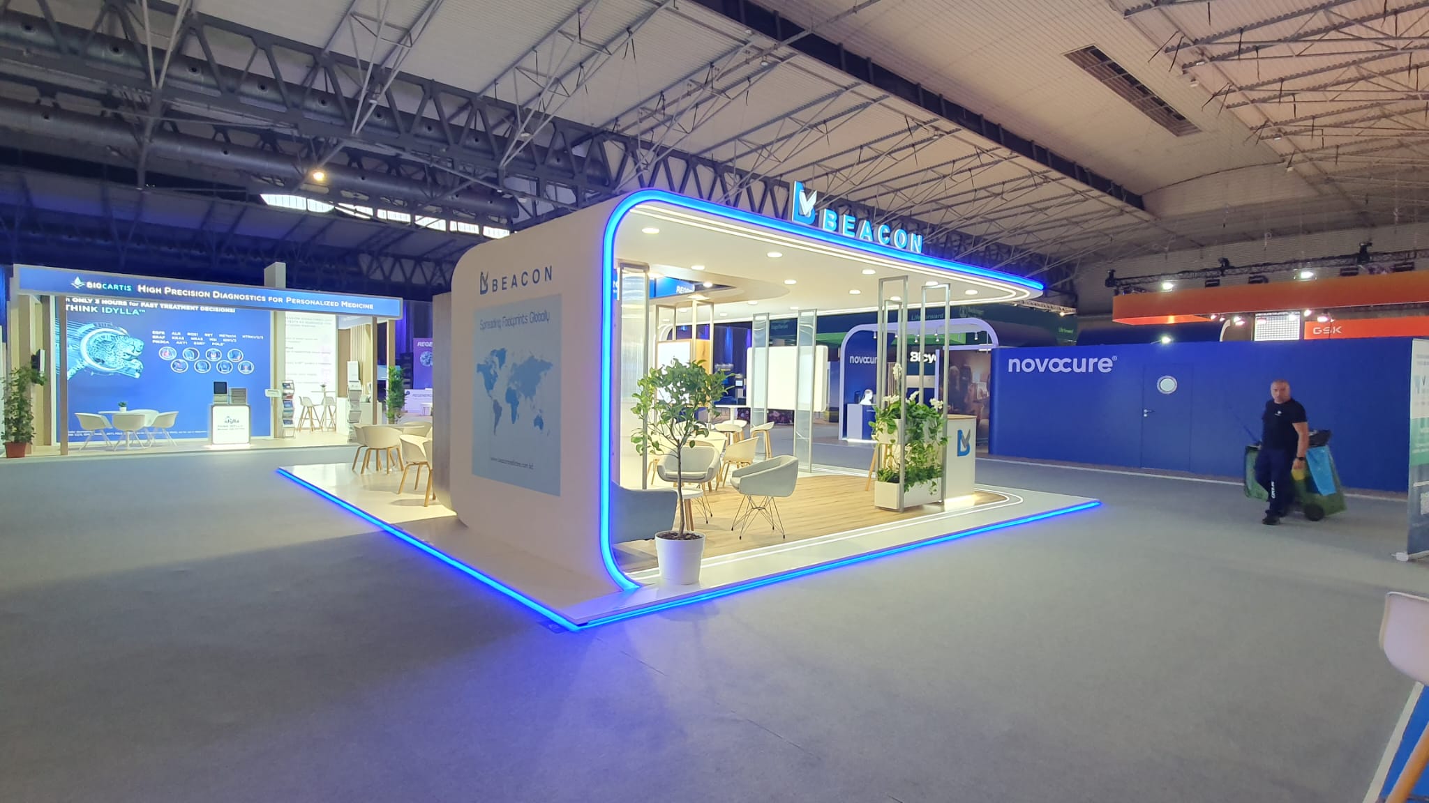 Iluminación LED en stands