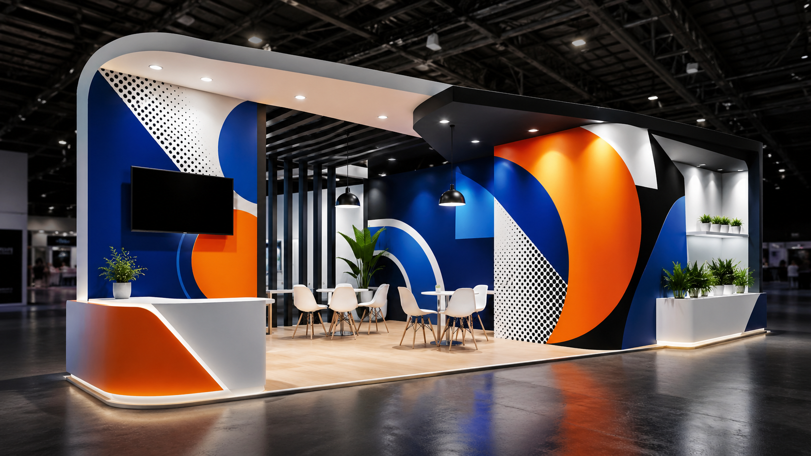 Diseño gráfico en stands